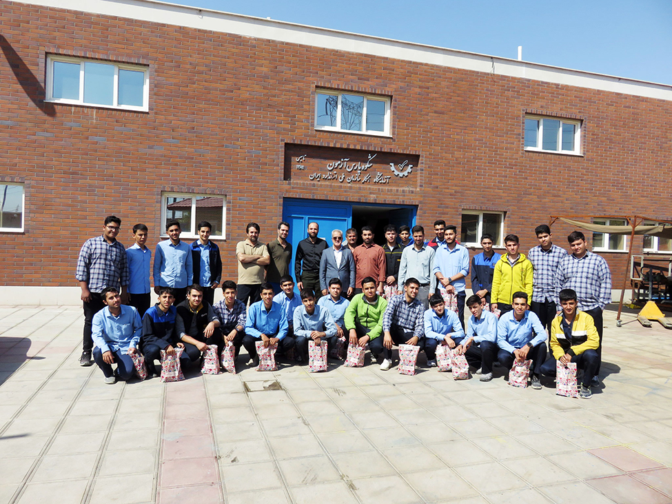 Visiting students of Imam Reza vocational school